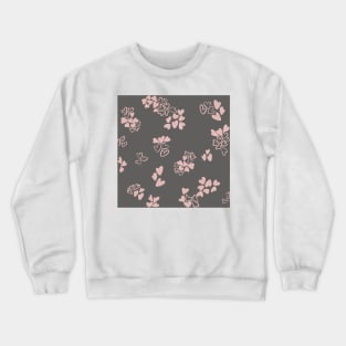 Hand-Drawn Hearts Pink Crewneck Sweatshirt